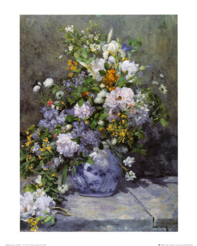 Grande Vaso di Fiori - Pierre Auguste Renoir Painting